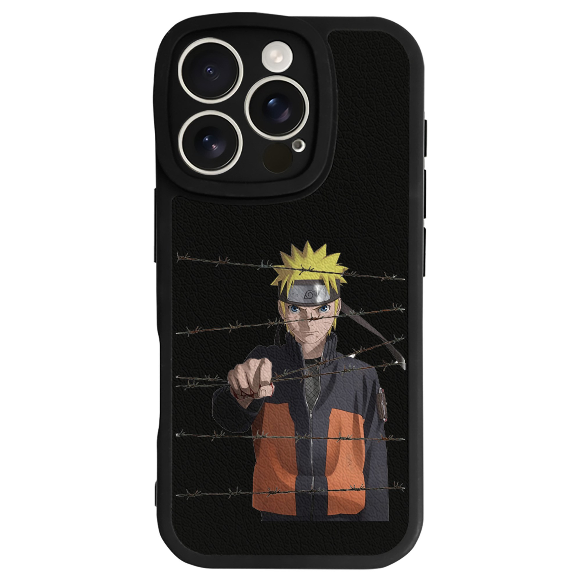 （画像用） NARUTO -ナルト- うずまき ナルト Uzumaki Naruto 【iPhone 16シリーズ対応】シリコンスマホケース（レザー調） 材質：シリコン